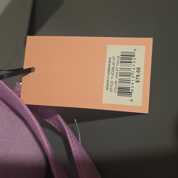 JUICY COUTURE NWT Wingin It Violet Tulle Camera Bag - Picture 6 of 8